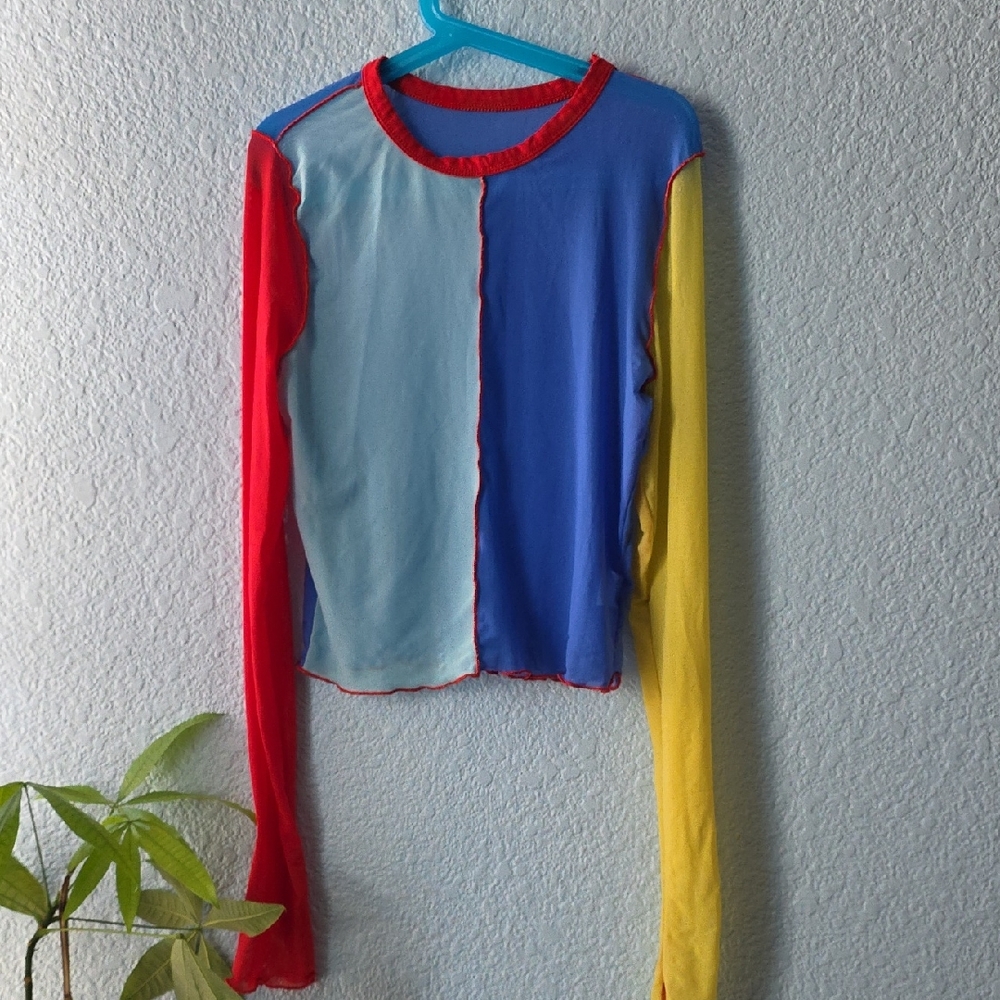 Colorblock Long Sleeve Top